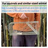 Anyhall Squirrel Trap Heavy Duty Humane Live Animal Cage Trap (No Assembly Required) - 17" x 7" x 7" - Retail: $31