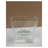 Book-Shaped Vase for Flowers, Book Lovers Gifts, Aesthetic Room Decor Cute Flowers Vases & Must-Have for Home, Bookshelf, Bedroom & Office Decor for Women & Teacher Gift - Like Mothers Day (Clear) - R