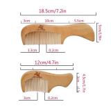 Xuanli 7 Pcs The Family Of Hair Comb set - Wood with Anti-Static & No Snag Handmade Brush for Beard, Head Hair, Mustache With Gift Box (S021) - Retail: $10