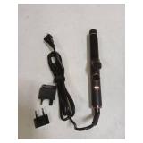 1 Inch Mini Travel Curling Iron, 100-240V Travel Dual Voltage Curling Iron for Short Hair with 5 Heat Settings, Small Curling Wand with Temperature Memories and Lock, Rose Gold - Retail: $25