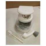 Badelite Vegetable Spiralizer 4-IN-1 Rotating Blade Veggie Spiralizer Zucchini Noodle Maker with Strong Suction Cup Spiral Vegetable Cutter Slicer - White - Retail: $24