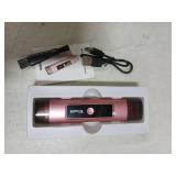 Dynooper Bikini Trimmer for Women Electric Razors, Electric Razor 2 in 1 Shaver Pubic Hair, LED Display with IPX7 Waterproof - Rechargeable Lady Trimmer for Underarm Body Leg Face - Carmine Pink