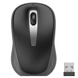 ACOZYKITTEN Wireless Mouse for Portable Computer, 2.4G Noiseless Mouse with USB Receiver, Ergonomics Cordless Optical Silent Mice for Windows PC, Tablet, Laptop, Mac- Gray & Black - Retail: $13