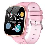 Kids Smart Watch Girls Boys - Smart Watch for Kids Game Watch Gifts for 4-12 Years Old with 26 Games Camera Alarm Video Music Player Pedometer Flashlight Birthday Gift for Boys Girls (6 Pink) - Retail