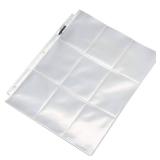 Amazon Basics 9-Sleeve Trading Card Protectors Binder Sheet for Storage and Protection, Top Loading, Transparent, 100-Pack - Retail: $13