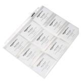 Amazon Basics 9-Sleeve Trading Card Protectors Binder Sheet for Storage and Protection, Top Loading, Transparent, 100-Pack - Retail: $13