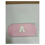 TOPEAST Initial Makeup Bag, Birthday Gifts for 4 5 6 7 8 9 10 11 12 Year Old Teen Girls, Personalized Preppy Cosmetic Bags Toiletry Bag (Pink A) - Retail: $10