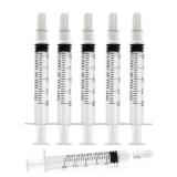 2.5ml Luer Lock Syringe without Needle - 2.5cc Plastic Syringes, Sterile, Individually Sealed, Pack of 50 - Retail: $13