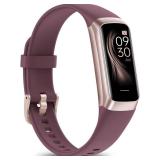 ZKSSGY Fitness Tracker with 24/7 Heart Rate Blood Oxygen Sleep Monitor,Activity Tracker with 1.1" AMOLED Touch Color Screen, Multiple Sport Modes Step Counter,IP68 Waterproof for Women Men (Wine Red) 