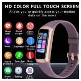 ZKSSGY Fitness Tracker with 24/7 Heart Rate Blood Oxygen Sleep Monitor,Activity Tracker with 1.1" AMOLED Touch Color Screen, Multiple Sport Modes Step Counter,IP68 Waterproof for Women Men (Wine Red) 