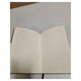 EMOMAS Lined Journal Notebook Hardcover Notebook for Men & Women Journals for Writing, Work, School, Home & Daily Notes, 160 Pages Medium A5, 5.7"x8", 100 gsm Thick Paper (Black) - Retail: $8