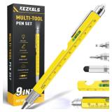 KEZKALS Valentines Day Gifts for Him, 9 in 1 Multitool Pen Gifts for Men, Mens Valentines Gifts for Boyfriend Husband, Birthday Gifts for Men Who Have Everything, Mens Gift for Dad, Cool Gadgets - Ret