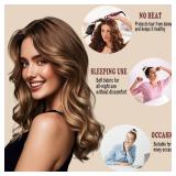 Foaryoer Heatless Curls Headband - Heatless Hair Curlers to Sleep In - No Heat Hair Curling Wrap - Beige - Retail: $9