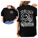 Momhood Some Days I Rock It Shirt - Overstimulated Moms Club Shirts - Skeleton Hand It Rocks Me Apparel - Gift for Mom On Mother