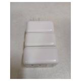 Remote Control Outlet, TESSAN Electrical Light Switch, Plug in Wall Plug with ON/Off Switch for Indoor String Lights, Lamps, Home Small Appliances, 100ft Range (1 Remote + 3 Outlets) - Retail: $29