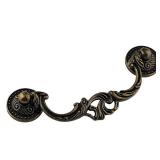 MuDuJia 4-Pack 3-1/2 Inch Centers Vintage Style Antique Bronze Bail Drawer Pull Drop Swing Handles Cabinet Knob Kitchen Hardware 3.5" 89 mm Centers (4) - Retail: $17