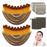 Lymphatic Contour Face Brush, Contour Face Brush Lymphatic Drainage Massager for Face, Ergonomically Designed to Fit The Skin Precisely and Relieve Fatigue (2PCS) - Retail: $13