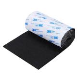 Felt Furniture Pads, Non Slip Self Adhesive Cuttable Felt Tape Black Heavy Duty Felts Strip Roll for Protecting Hardwood Floors Chair Wall Protector (40 x 5 x 0.12 Inch) - Retail: $10