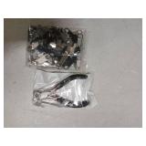 TecUnite 85 Pcs Zipper Repair Kit with Replacement Zipper and Pull Nylon Zippers Slider Universal Zippers Repair Kit with Instruction Manual Install Plier for Luggage Jacket Coat Jean Black and Silver