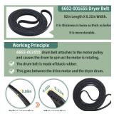 Upgraded Sam-Sung Dryer Repair Kit Compatible with Samsung Dryer Roller Replacement Kit, Replacement for Samsung Dryer Parts DC97-16782A Dryer Roller, DC93-00634A Idler Pulley, 6602-001655 Belt - Reta