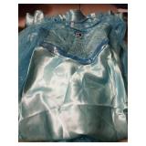 AHLPO Elsa Dress for Girls Princess Dress Up Halloween Cosplay Elsa Costume Fancy Dress Birthday Outfit  - Retail: $19