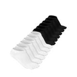 Bencailor 6/12/32Pairs Women Toe Socks Five Toe Cotton Socks Ankle Sock with Toes Separated for Women Men Athletic Running(6 Pairs,Black, White,5-9) - Retail: $12