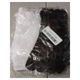 Bencailor 6/12/32Pairs Women Toe Socks Five Toe Cotton Socks Ankle Sock with Toes Separated for Women Men Athletic Running(6 Pairs,Black, White,5-9) - Retail: $12