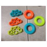 Pnrskter Hand Grip Strengthener, Finger Exerciser, Grip Strength Trainer (6 PCS),New Material,Forearm Grip Workout, Finger Stretcher, Relieve Wrist Pain, Carpal Tunnel, Trigger Finger, Mallet Finger a