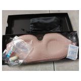 MZOO Luxury Sleep Eye Mask for Side Sleeper Men Women, Zero Eye Pressure 3D Sleeping Mask, Light Blocking Patented Design Night Blindfold, Soft Eye Shade Cover for Travel, Pink - Retail: $15