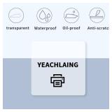 Yeachlaing 2"x2" Transparent Square Thermal Label Stickers,Self-Adhesive Square Direct Thermal Labels,300 Sheets with Perforation Line in ROLL - Retail: $10