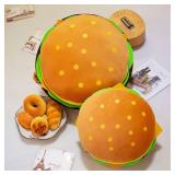 NILISWIEST Comfy Hamburger Pillows Plush, Soft, Cuddly, and Irresistible for Family and Friends - Retail: $13