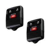 Rebvugr 2PCS Keyless Entry Remote Key Fob, Key Fob Replacement, 3 Button Remote Control Compatible with Ford Mazda Mercury Lincoln, Keyless Entry Car Clicker Transmitter Replacement for CWTWB1U345 - R