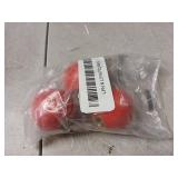 M METERXITY 3-Pack Threaded Ball Knobs, M12 Female Thread 40mm Dia. Thermoset Ball Knob for Lathe/Machine/Lawn Mowers, Round Phenolic Brass Insert Lever Handle [Red] - Retail: $15