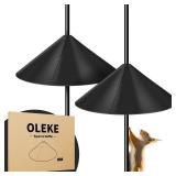 2 Pack Squirrel Baffle for Bird Feeder Pole, Outside Pole Mount Bird House Guard for Outdoor Shepherds Hook (2 Pack-16 inch) - Retail: $20