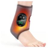 Cordless Foot Massager for Neuropathy, Foot and Ankle Massager, Ankle Heating Pad with Massage, 6 Heating, 3 Massage Modes&Timer, Gray - Retail: $40