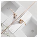 Faucet Mat for Kitchen Sink, 15.7" Quick Absorbent Diatomite Fast Drying Stone, Kitchen Sink Splash Guard and Bathroom Stone Tray for Counter (white, 15.7" x 4") - Retail: $7