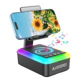 Kingamei Gift for Women & Men | 3-in-1 Bluetooth Speaker, Cell Phone Stand & Portable Wireless Lanyard with Light | Unique Birthday Gift for Dad, Mom, Husband | Cool Tech Gadget - Retail: $24