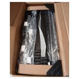 Furologee Nightstands Set of 2, End Tables with Charging Station and LED Lights, Black Night Stands with 2 Fabric Drawers, Bedside Tables Set of 2 for Living Room/Bedroom,Black Oak - Retail: $80