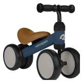 Retrospec Cricket Baby Balance Bike, 4-Wheel Ride-On Toy for Ages 12-24 Months First Bike & Toddler Bike for 1 Year Old Boys & Girls, First Birthday Gift - Retail: $50