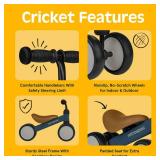 Retrospec Cricket Baby Balance Bike, 4-Wheel Ride-On Toy for Ages 12-24 Months First Bike & Toddler Bike for 1 Year Old Boys & Girls, First Birthday Gift - Retail: $50