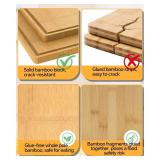 Cutting Boards for Kitchen - Food Grade Double Sided Pure Titanium& Bamboo Chopping Board with Handle, Slip resistant Non-toxic Charcuterie Board Housewarming Gifts (16x11) - Retail: $60