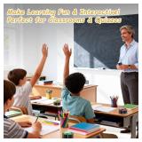 Joyublly Buzzers for Trivia Games, Rechargeable Answer Buzzers for Classroom with Light, Show Who Buzzed First, 4 Modes, 50m(164Ft)-Buzzer System for Game Show, School, Jeopardy, Family Feud Night - R