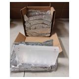 HRSDEIE 4x6 Acrylic Picture Frames 6 Pack, Premium Acrylic Photo Frame Magnetic Picture Frames Clear Double Holder-Sided, Free Standing Desktop Display, Best Gift for Family, Baby, Friend - Retail: $3