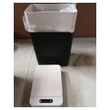kaylowe Bathroom Automatic Trash Can 2.6 Gallon Touchless Small Trash Cans 2Pack Slim Motion Sensor Smart Garbage Bin for Commercial Office, Bedroom, Bathroom, Living Room, Black White - Retail: $29