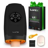 Lunix LX3 FSA Hand Massager, Heated Air Compression, for Arthritis & Carpal Tunnel Relief, Finger Numbness & Wrist Pain Relief, Cordless Rechargeable, Charcoal Black - Retail: $109