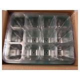Seed Starter Tray with Grow Light, 5 Packs Plant Starter Tray Seedling Starter Kit with Humidity Domes Base Indoor Greenhouse Mini Propagator Station for Seeds Growing Starting (12 Cells per Tray) - R