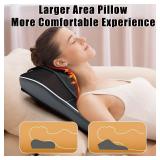 Shiatsu Back and Neck Massager with Heat,Back Massager for Pain Relief deep Tissue,3D Kneading Massage Pillow for Back,Shoulder,Leg,Gifts for Mom,Dad,Women