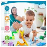 Kabvry Animal Pop Tubes Fidget Toys 10PCS, Easter Egg Fillers, Sensory Toys for Autism & Stress Relief, Easter Basket Stuffers for Kids Toddlers Girls and Boys - Retail: $16