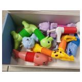 Kabvry Animal Pop Tubes Fidget Toys 10PCS, Easter Egg Fillers, Sensory Toys for Autism & Stress Relief, Easter Basket Stuffers for Kids Toddlers Girls and Boys - Retail: $16