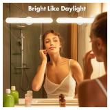 cambk Set of 2 Wireless Vanity Makeup Lights for Mirror, Rechargeable LED Stick On Light Bar for Bathroom Mirror with 3 CCT&Dimmable, Elegant Cordless Lighting Chritsmas Holiday Gifts for Women - Reta